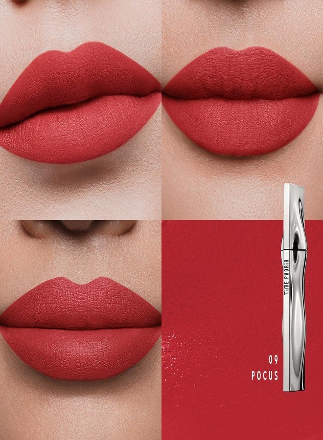 TIMEPHORIA ETERNAL LIP MATTE-Long Lasting Lip Stain, Waterproof & Transferproof Lip Tint, Mask-friendly, Matte Finish Lipstick, Lightweight, High Coverage, Stocking Stuffers For Teen Girls (09 POCUS) - Image 2